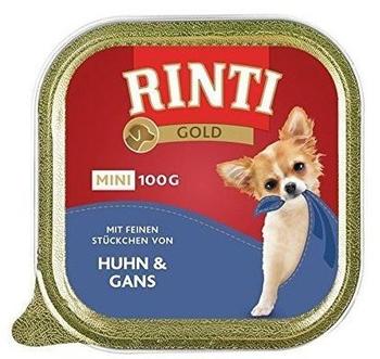 Rinti Gold Mini Hund Huhn & Gans Nassfutter 100g
