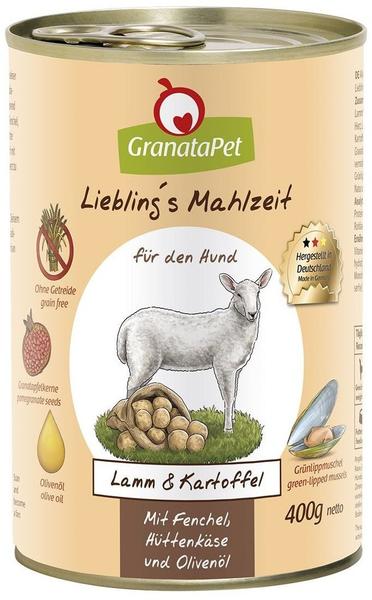 GranataPet Lieblingsmahlzeit Lamm & Kartoffel Fenchel Hüttenkäse 400g