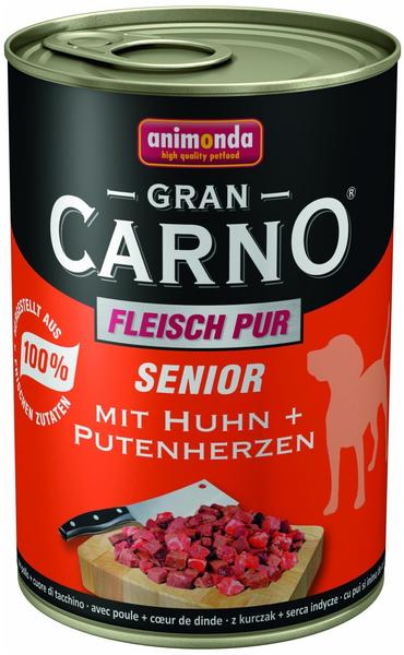 Animonda Gran Carno Senior Huhn und Putenherzen (400 g)