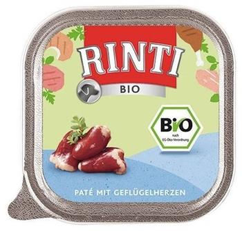 Rinti Feinest Bio Hund Geflügel & Geflügelherzen Nassfutter 150g