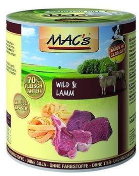 MAC's Dog Wild & Lamm Nassfutter 800g