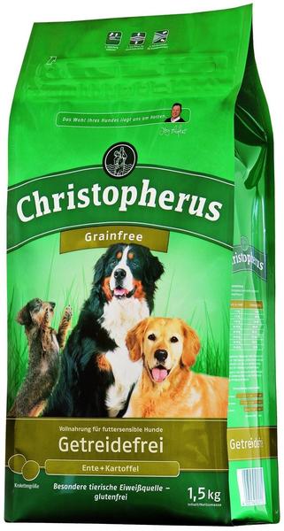 Christopherus Getreidefrei Senior Hunde-Trockenfutter Ente & Kartoffel 1,5kg