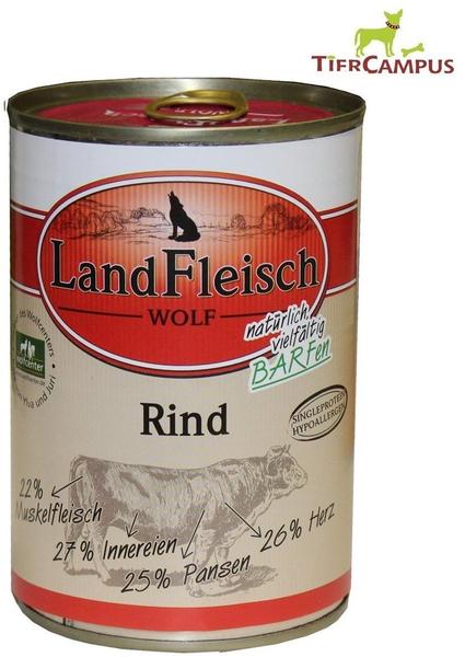 Landfleisch Wolf 100% von der Rind 12 x 400g