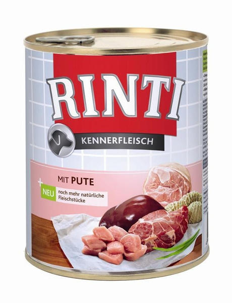 Rinti Kennerfleisch Hund Pute Nassfutter 800g