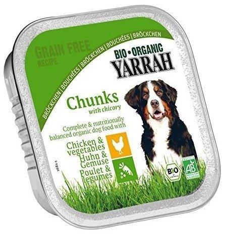 Yarrah Bio-Hundefutter Bröckchen mit Huhn und Gemüse 150g