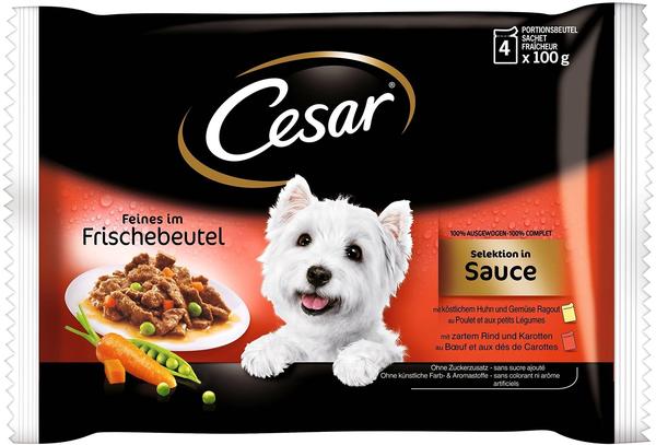 Cesar Feines Selektion in Sauce 4 x 100 g