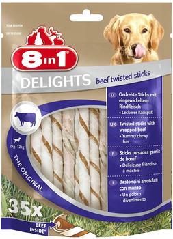 8in1 Delights Beef Twisted Sticks 35 St.
