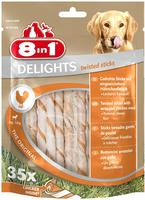 8in1 Delights Twisted Sticks f&uuml;r kleine Hunde Huhn - 35 St&uuml;ck (Hundefutter),