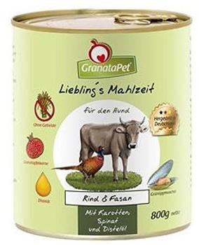 GranataPet Lieblingsmahlzeit Rind & Fasan 800g