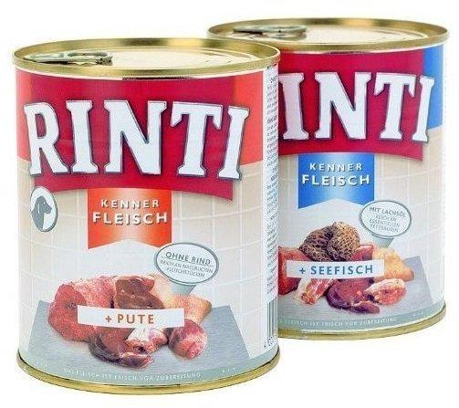 Rinti Kennerfleisch Hund Pute Nassfutter 800g