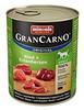 animonda GranCarno Original Adult Rind & Entenherzen 6x400 g 2,4 kg, Grundpreis: