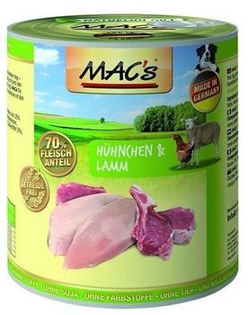 MAC's Dog Hühnchen & Lamm Nassfutter 800g