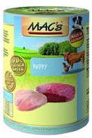 Macs Dog Puppy Hundenassfutter Junior Getreidefrei 400 G Huhn & Kalb Nassfutter...