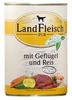 12 x Landfleisch Pur Rinderherz, Reis & Wildapfel 400g