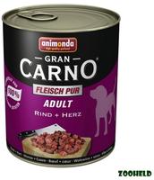 Animonda GranCarno Hundenassfutter Adult getreidefrei 800 g Herz Rot