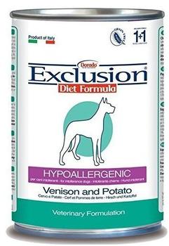 Exclusion Veterinary Diet Hund Hypoallergenic Hirsch&Kartoffel Nassfutter 400g