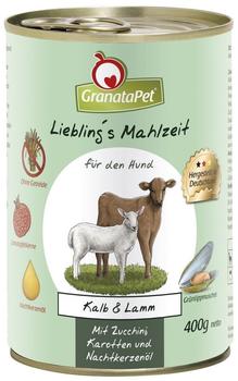 GranataPet Liebling's Mahlzeit Hunde-Nassfutter Kalb & Lamm 400g