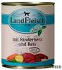 Landfleisch Dog Pur Rinderherz & Reis - 800 g, Grundpreis: &euro; 3,19 / kg
