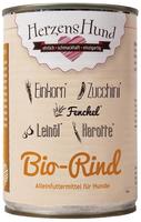 HerzensHund 19033, HerzensHund Bio Rindfleisch 400 g - 12 St&uuml;ck