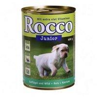 Rocco Junior Geflügel, Wild & Reis + Kalzium (400 g)