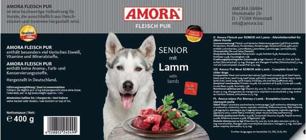 Amora Fleisch Pur Senior Lamm 12 x 400 g