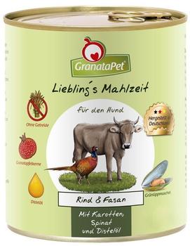 GranataPet Lieblings Mahlzeit Rind & Fasan 6 x 400 g