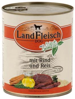 Landfleisch Rind & Reis Hund Nassfutter 800g