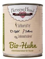 HerzensHund 19040, HerzensHund Bio Huhn mit Bio S&uuml;&szlig;kartoffel 800 g - 6 St&uuml;ck