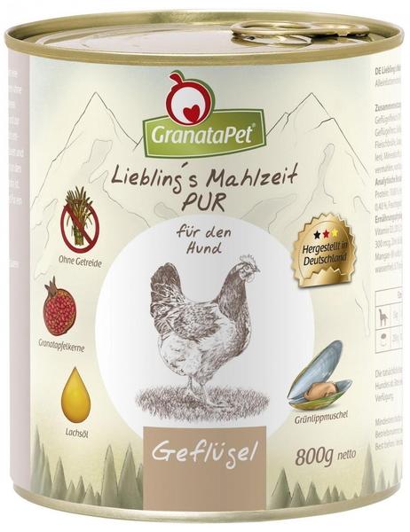 GranataPet Liebling's Mahlzeit Geflügel Pur 800g