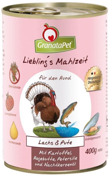 GranataPet Lieblingsmahlzeit Lachs & Pute, Kartoffel, Hagenbutten (400 g)