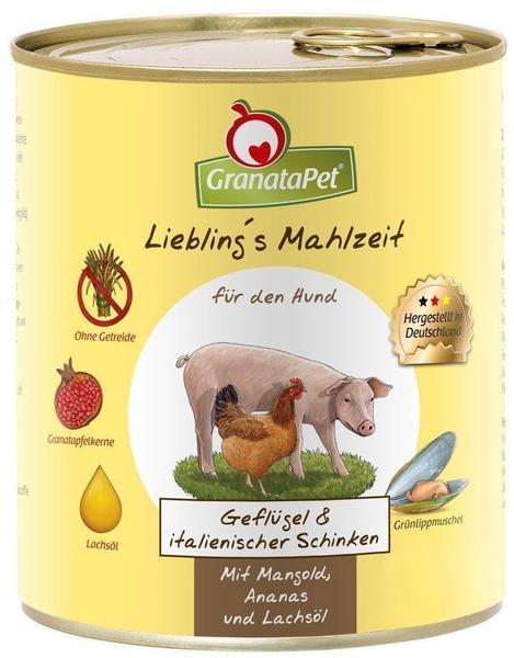 GranataPet Liebling's Mahlzeit Geflügel & Schinken 800g