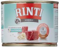 Rinti Sensible Rind & Reis | 12 x 185 g, Grundpreis: &euro; 6,36 / kg