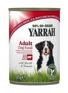 Yarrah Bio-Hundefutter Bröckchen mit Huhn und Rind 405g