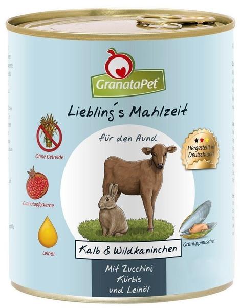 GranataPet Liebling's Mahlzeit Kalb & Wildkaninchen 800g