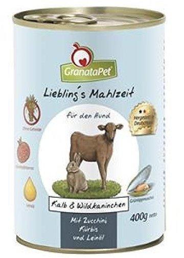 GranataPet Lieblingsmahlzeit Kalb & Wildkaninchen 400g