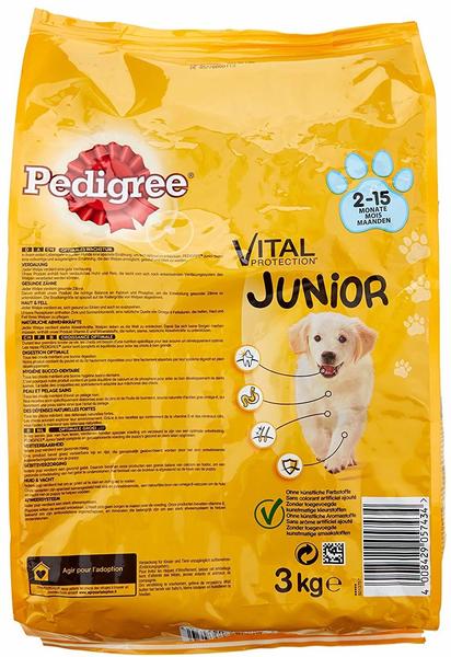 Inhalt & Eigenschaften Pedigree Vital Protection Junior Medium mit Huhn und Reis Trockenfutter 3kg