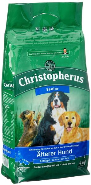 Allgemeine Daten & Eigenschaften Christopherus Senior Hunde-Trockenfutter Geflügel Lamm Ei & Reis 4kg