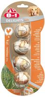 8in1 Delights Kaub&auml;lle Huhn - 36 g (4 St&uuml;ck) (Hundefutter), Grundpreis: &euro;