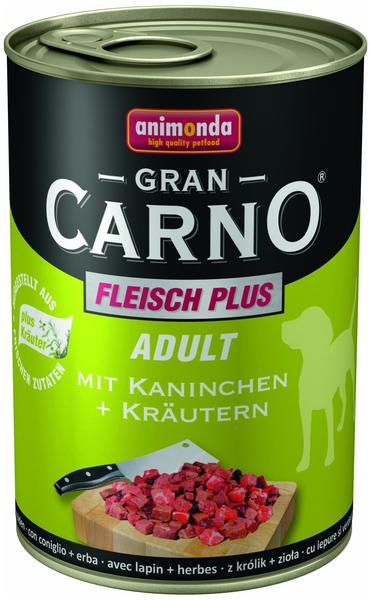 animonda GranCarno Adult Rind + Kaninchen mit Kräuter Nassfutter 6 x 400 g