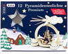Premium PYRAMIDEN TEELICHTE für Holz-Pyramiden / 12 Stück