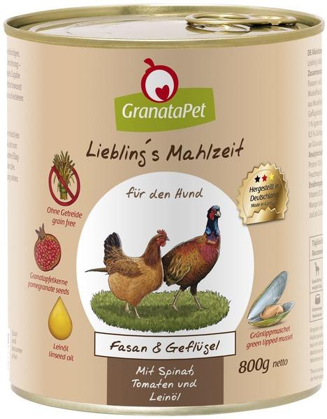 GranataPet Lieblings Mahlzeit Fasan & Geflügel 6 x 800 g