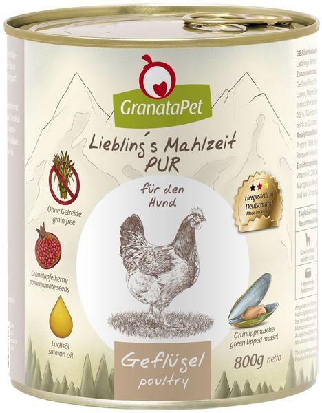 GranataPet Lieblings Mahlzeit Pur Geflügel 6 x 800 g