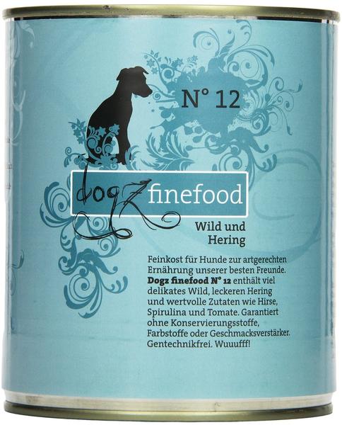 Dogz finefood No.12 Wild & Hering 800g