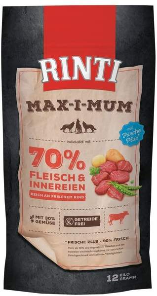 Rinti Max-i-mum Hund adult Rind Trockenfutter 4kg