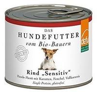 defu Hundefutter | 1 x 200 g | Bio Rind Sensitiv | Premium Bio Nassfutter Men&uuml; 