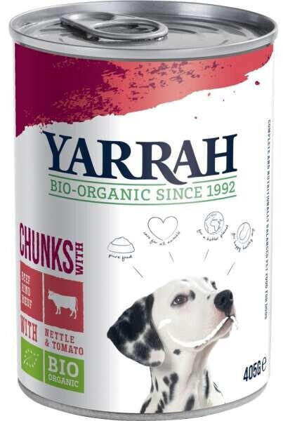 Yarrah Bio-Hundefutter Bröckchen mit Huhn und Rind 820g
