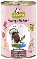 GranataPet Liebling's Mahlzeit 6 x 400 g - Lachs & Pute (Hundefutter),...