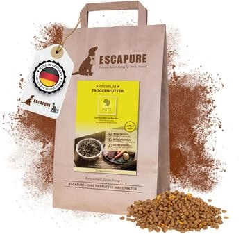 Escapure Pute Premium Trockenfutter für Hunde Adult 1,5kg