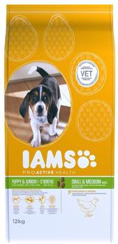 IAMS For Vitality Puppy & Junior Small & Medium Dog - Chicken 2 x 12kg