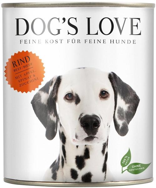 Dog's Love Rind mit Apfel Spinat und Zucchini 400g